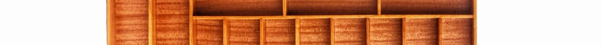 Schubladeneinlage aus Holz, Aussenmass 91cm x 37cm