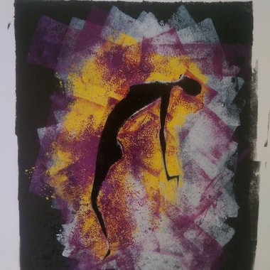 Tintendruck auf Aquarellpapier