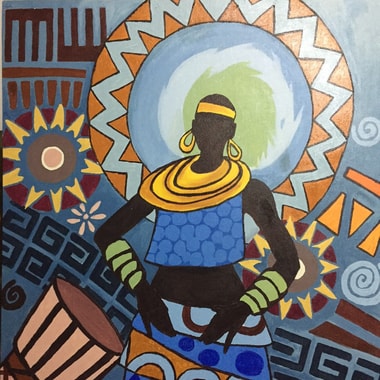 Auftragskunstwerk: Gemälde mit Afrikanischen Motiven