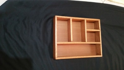 Cutlery box with the outer dimensions...26x21x4 cm within custom made realization