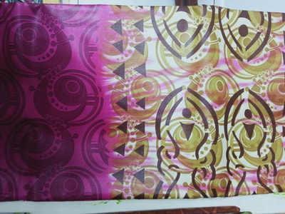 Custom made curtains with African Wax Prints within custom made realization
