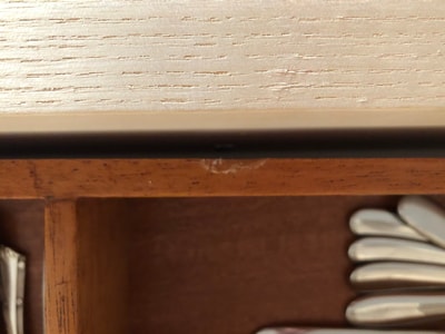 Wooden drawer insert, external dimensions 91cm x 37cm photos from customer