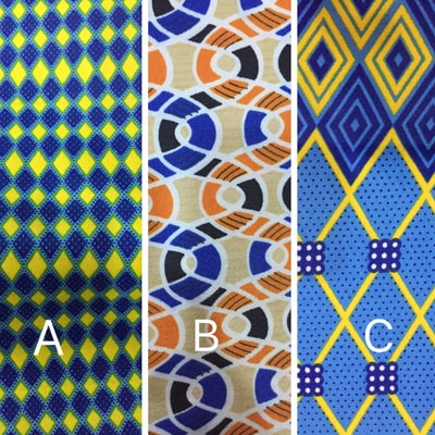 Custom made hand towels with Kitenge border within custom made realization