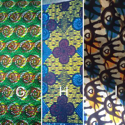 Custom made hand towels with Kitenge border within custom made realization