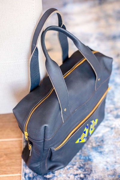 custom made laptop bag in landscape format