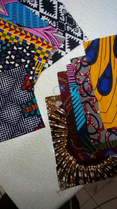 10 face masks made from cotton within custom made realization