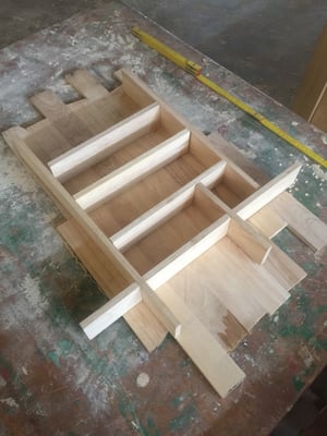 How to make a Custom Wooden Cutlery Drawer Inserts Set – work in progress