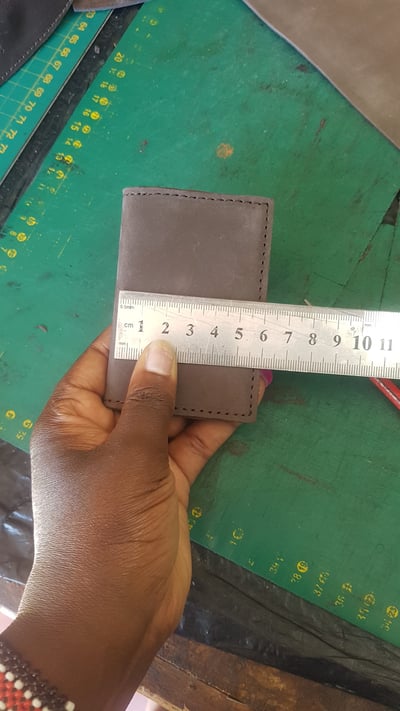 wallet, with only two compartments within custom made realization