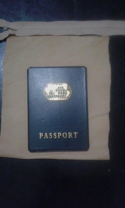 Passport holder made of leather in cognac colour within custom made realization