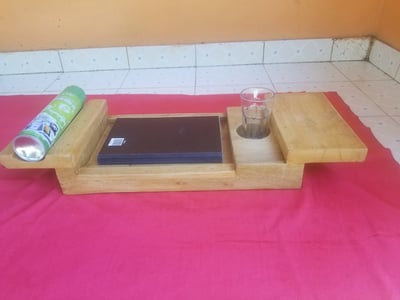 custom made bathtub board for a notbook and a wine glass within custom made realization