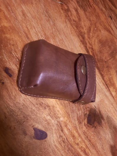 custom made leather card case photos from customer