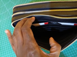 Wie man Leder-Geldbörse mit 8 Karten nach Maß herstellt – Arbeitsschritte