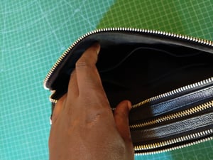 Wie man Leder-Geldbörse mit 8 Karten nach Maß herstellt – Arbeitsschritte