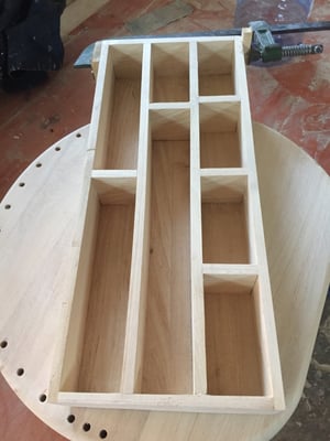How to make a Custom Wooden Cutlery Drawer Inserts Set – work in progress