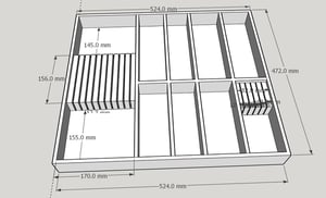 Custom Cypress Cutlery Tray With Knife Blocks - design ideas and artisan proposals