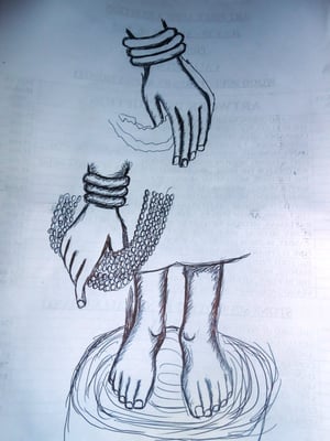 BUDDHA HANDS LEG STUDY