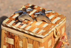 How to make a Custom Cufflinks: Africa Map & Double Bass – work in progress