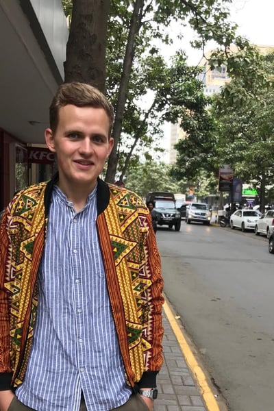 Bomberjacke mit Afrikanischem Druck