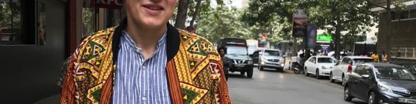 African print bomber jacket
