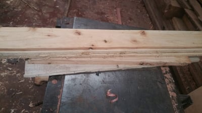 Custom made insert made of beech wood within custom made realization