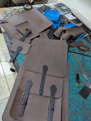 How to make a Custom Leather Backpack for 15-Inch Laptop – work in progress