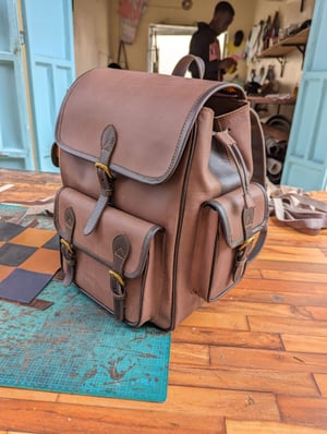 How to make a Custom Leather Backpack for 15-Inch Laptop – work in progress