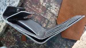 How to make a Custom-Made Leather Wallets With Coin Pocket – work in progress