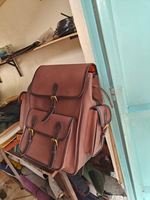How to make a Custom Leather Backpack for 15-Inch Laptop – work in progress