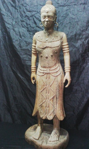 Wie man Buddha-Statue einer afrikanischen Frau nach Maß herstellt – Arbeitsschritte