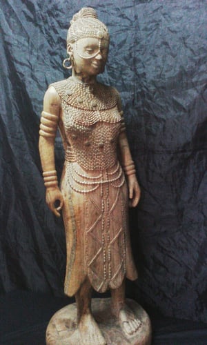 Wie man Buddha-Statue einer afrikanischen Frau nach Maß herstellt – Arbeitsschritte