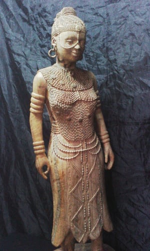 Wie man Buddha-Statue einer afrikanischen Frau nach Maß herstellt – Arbeitsschritte