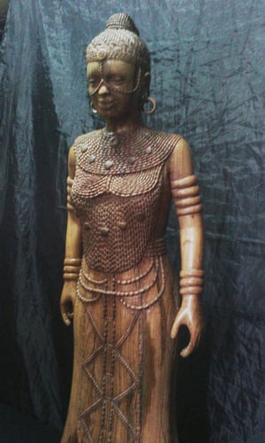 Wie man Buddha-Statue einer afrikanischen Frau nach Maß herstellt – Arbeitsschritte