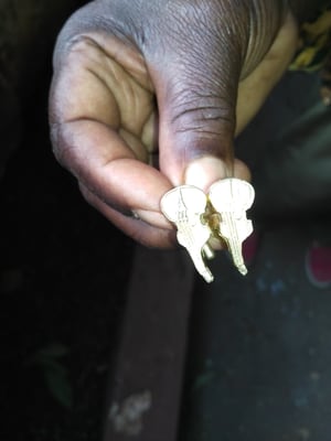 How to make a Custom Cufflinks: Africa Map & Double Bass – work in progress