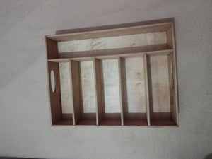 Custom made wooden cutlery tray