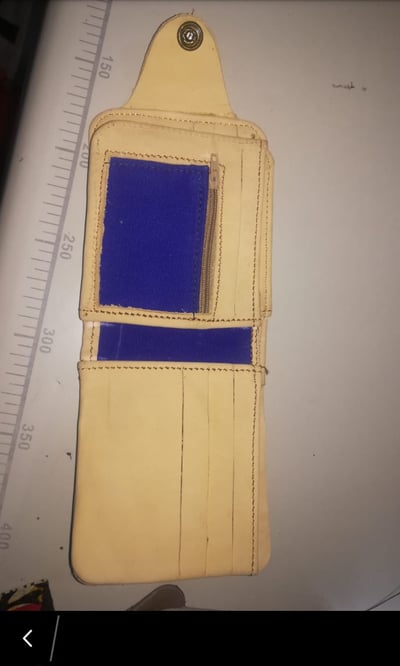 Custom made wallet within custom made realization