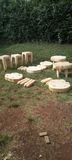 How to make a Bespoke Outdoor Cypress Side Table Set – work in progress