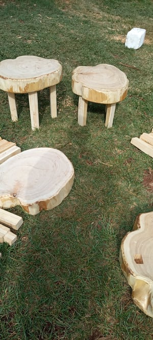 How to make a Bespoke Outdoor Cypress Side Table Set – work in progress