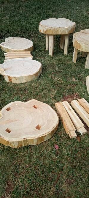 How to make a Bespoke Outdoor Cypress Side Table Set – work in progress