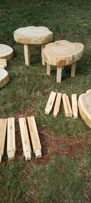 How to make a Bespoke Outdoor Cypress Side Table Set – work in progress