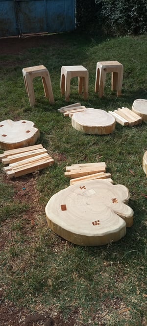 How to make a Bespoke Outdoor Cypress Side Table Set – work in progress