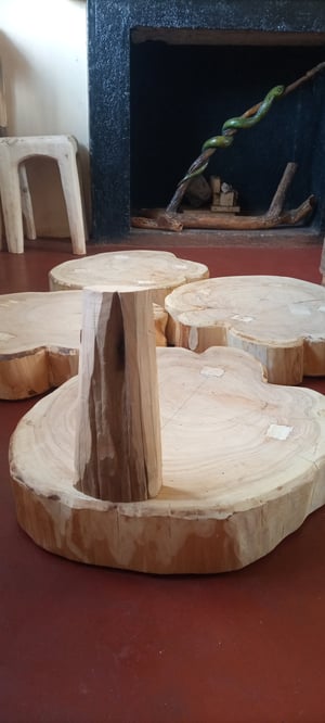 How to make a Bespoke Outdoor Cypress Side Table Set – work in progress