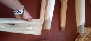 How to make a Bespoke Outdoor Cypress Side Table Set – work in progress