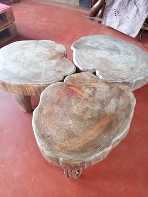 How to make a Bespoke Outdoor Cypress Side Table Set – work in progress