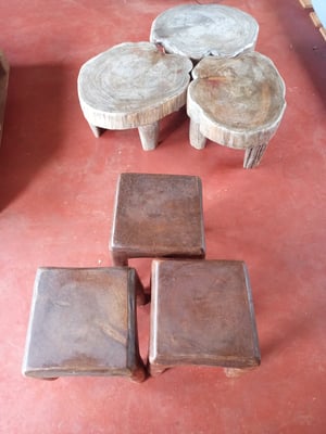 How to make a Bespoke Outdoor Cypress Side Table Set – work in progress