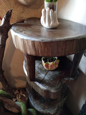 How to make a Bespoke Outdoor Cypress Side Table Set – work in progress