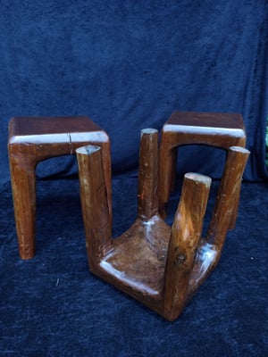How to make a Bespoke Outdoor Cypress Side Table Set – work in progress