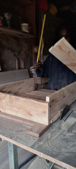 How to make a Custom Cypress Cutlery Tray 38.5×48 cm – work in progress