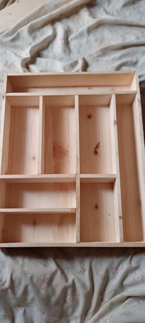 How to make a Custom Cypress Cutlery Tray 38.5×48 cm – work in progress