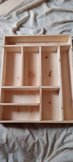 How to make a Custom Cypress Cutlery Tray 38.5×48 cm – work in progress