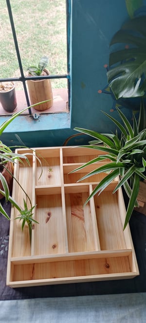 How to make a Custom Cypress Cutlery Tray 38.5×48 cm – work in progress
